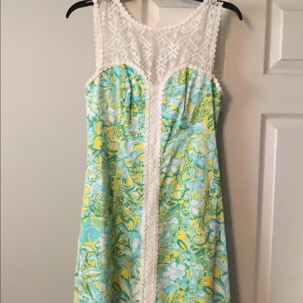 Lilly Pulitzer Sofia Dandelion Yellow Shift Dress